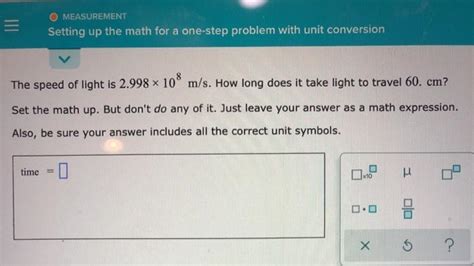 Image result for Setting Up the Math for a One Step Problem with Unit Conversion