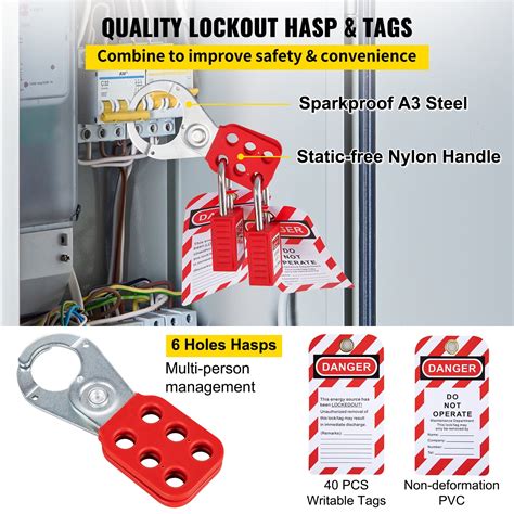 VEVOR 58 pcs Lockout Tagout Kits, Electrical Safety India | Ubuy