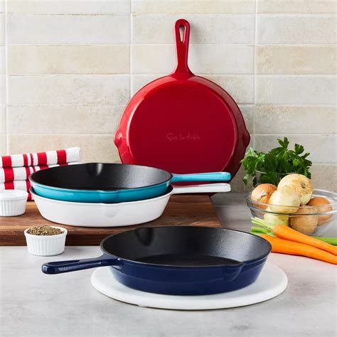 Sur La Table Enameled Cast Iron Skillet, 10" | Sur La Table