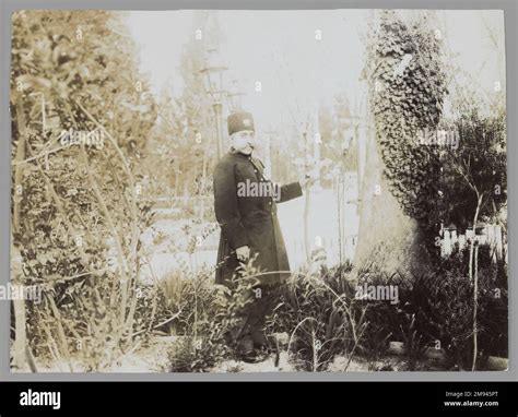 Mozaffar al-Din Shah in a Garden, One of 274 Vintage Photographs , late ...