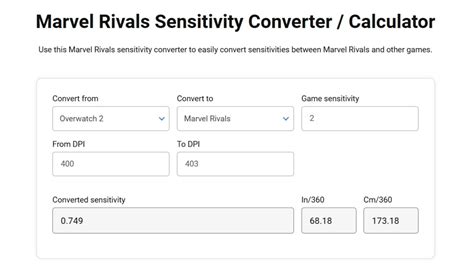 Image result for Marvel Rivals Mouse Sensitivity