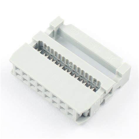 Buy Flat Ribbon Cable Connector - Press Mount - 16 Pin Female - 2.54mm ...