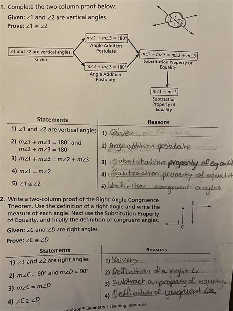 Substitution Property Of Equality Geometry