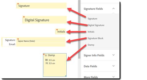 Image result for Add Signature Field to Adobe Fill-In Form