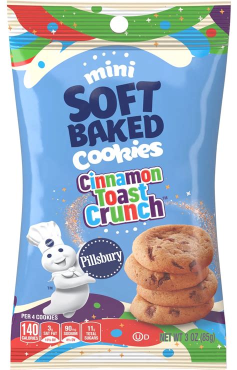 Pillsbury Cinnamon Toast Crunch Soft Baked Cookies 85 g (6 Pack ...