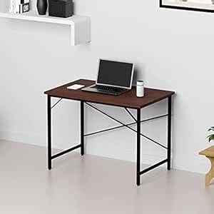 The Wall Home or Office Desk Study Table (100x60x75cm) (Black Frame ...