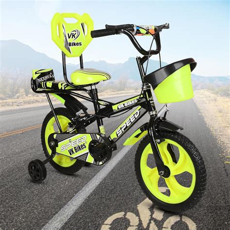 Buy Kaashnic Kids Cycle 14T with Training Wheels Double Gaddi (91% ...