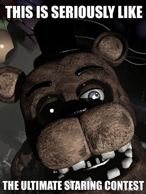 FNAF Meme: Freddy Staring Contest by PastelSketch on DeviantArt