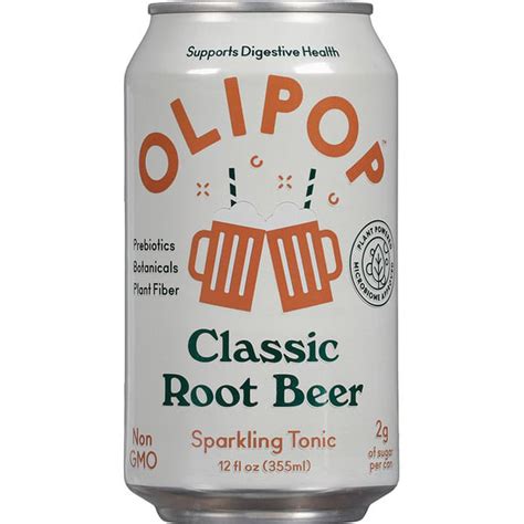OLIPOP Classic Root Beer Sparkling Tonic (12 fl oz) Delivery or Pickup ...