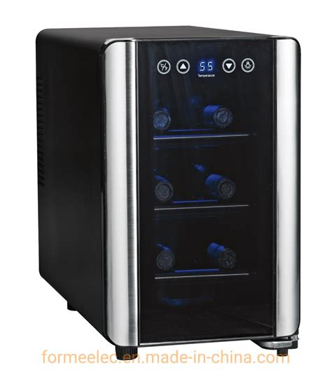 Red Wine Fridge Counter Top Vino Cooler 6 Bottles 16L Thermoelectric ...