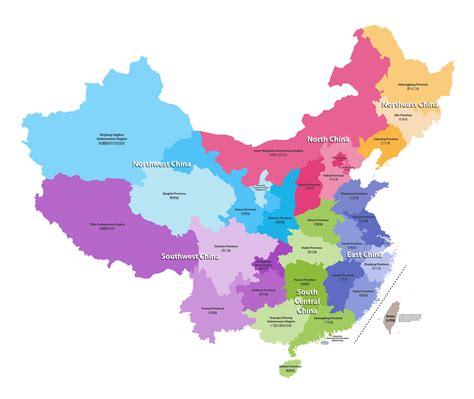 China Map Provinces Printable