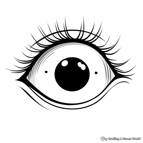 Eyes Coloring Page For Kids
