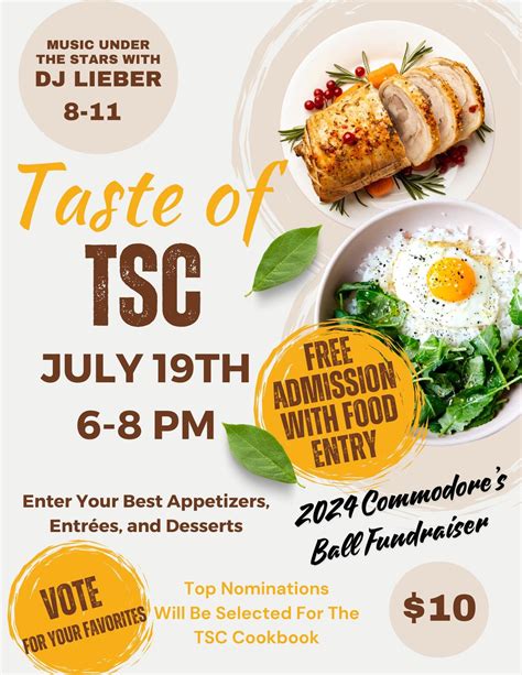 Taste of TSC Cookbook Potluck (Not open to Public), 2701 Broadway St ...