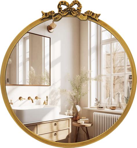 Antique Round Mirror