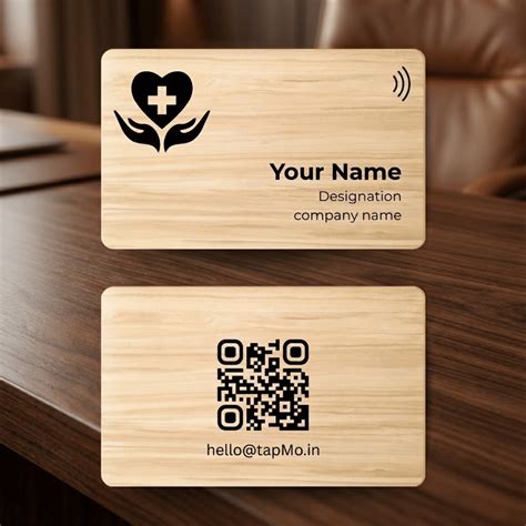 Natural Wood NFC Card for Healthcare | TapMo Eco Digital Card – TapMo ...