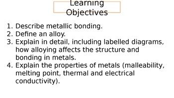 Image result for Metallic Bonding Free Science Lessons