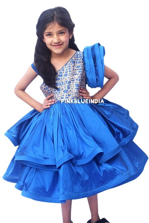 Stylish Blue Party Frock for Kid Girl – Online Party Wear Frock ...
