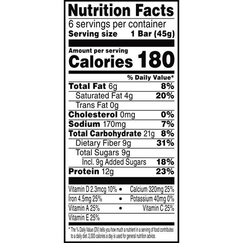 Kellogg's Protein Bars Nutrition Facts at Milla Slessor blog