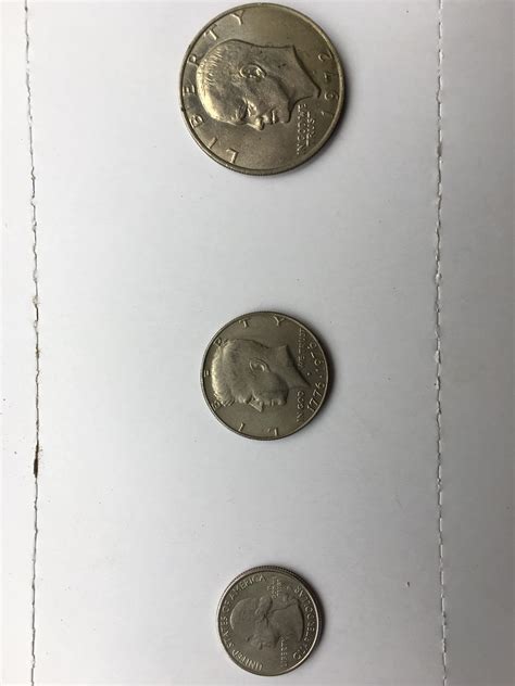 Size comparison of Quarter, Half Dollar, and a Dollar coin : r ...