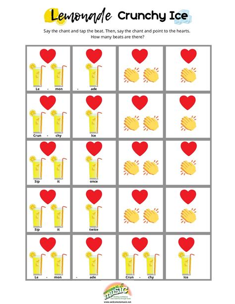 Lemonade Crunchy Ice- Student Worksheets - Speaker Deck