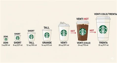 How Starbucks Names and Sizes Their Coffee Cups
