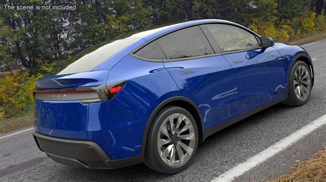 3D Blue Tesla Model Y Juniper 2025 Rigged Model - TurboSquid 2378804