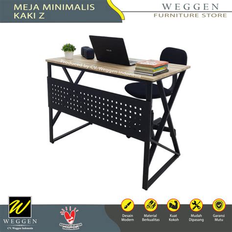 Jual Meja Belajar Kerja Minimalis Modern 02 [WEGGEN] - Putih, Jawa ...