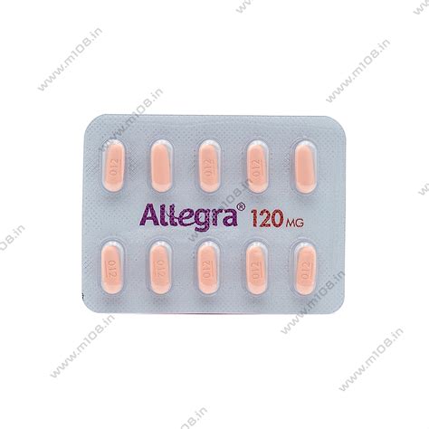 Product ALLEGRA 120MG TAB - 10 TAB | M108