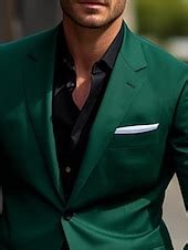 Men's Wedding Suits Black Burgundy Business Formal Solid Colored ...