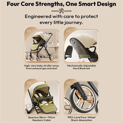 Buy Nova Go Baby Stroller, Premium Shock Absorption & Foldable