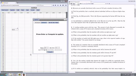 Image result for Normal Approximation Probability StatCrunch