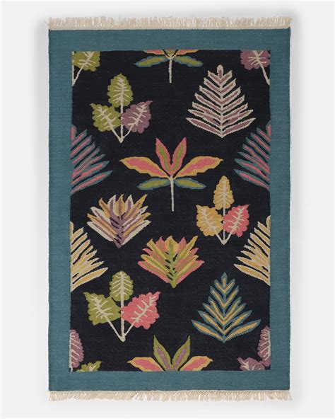 Order Angus Panja Dark Assorted Cotton Rug | Aadyam