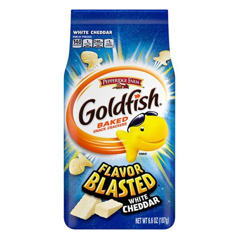 Pepperidge Farm Goldfish Flavor Blasted White Cheddar Crackers, 3-Pack ...