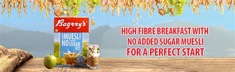 Bagrry's Crunchy Muesli No Added Sugar 0% | 90% Multi Grains | 60% ...