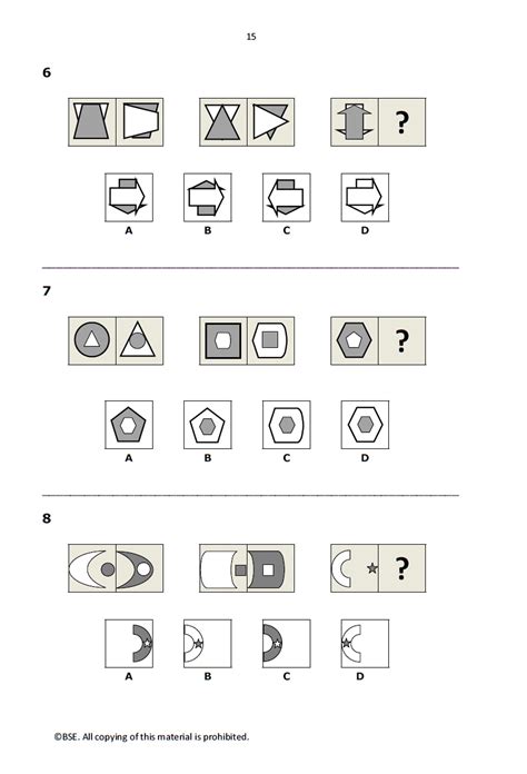 Gl And Cem 11 Plus Non-verbal Reasoning Papers | 11 Plus Resources 953 ...