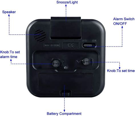 Tinload Small Battery Analog Alarm Clock Silent Non Ticking, India | Ubuy