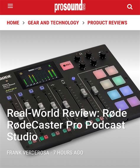 Rodecaster Pro Training 的图像结果
