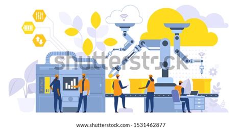 Manufacturing Process Vector Image 的图像结果