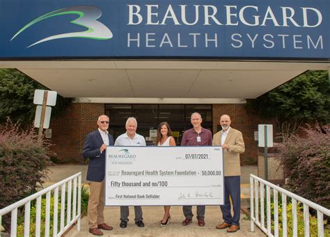 First National Bank DeRidder makes donation to Beauregard Health System ...