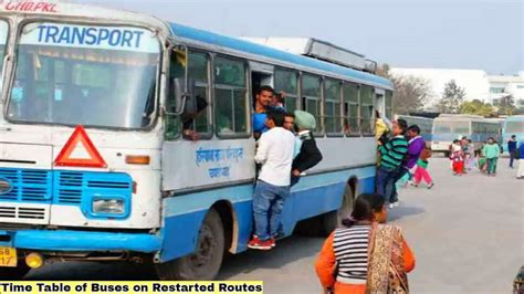 Haryana Roadways: Time Table of Buses on Restarted Routes