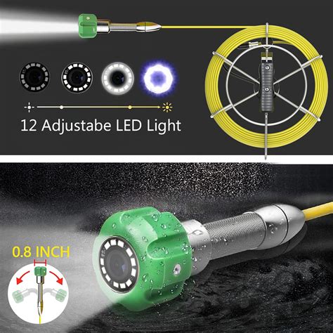 Buy Sewer Camera 100FT, Anysun Drain Sewer Industrial Endoscope Video ...
