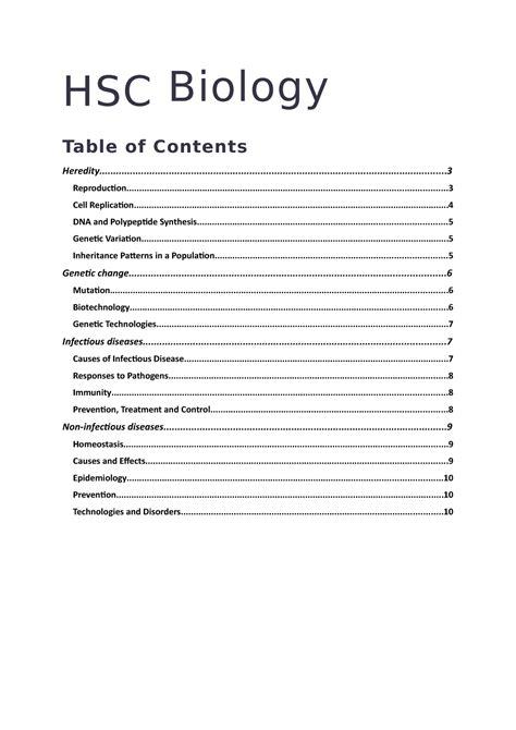 HSC Bio Notes 的图像结果