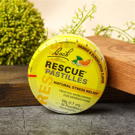 Nelson Bach Orange and Elderflower Rescue Remedy Pastilles (50 g ...