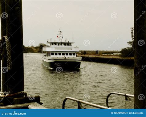 Ferry to Bald Head Island stock photo. Image of island - 106780996