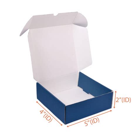 Pizza Box (Blue + White) - 5 x 4 x 2 Inch | Packaging Boxes