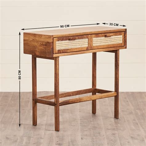Buy Cane Connection Sheesham Wood Console Table - Brown from Home ...