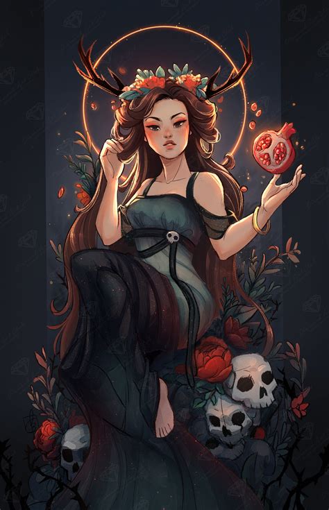 Persephone Goddess Cartoon Persephone Icon Free Download Culture