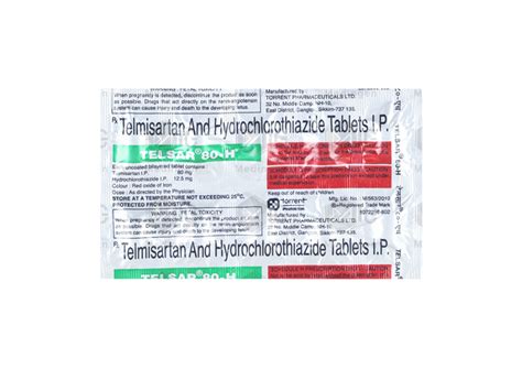 Telsar 80 H: View Uses, Side Effects, Price & Substitutes