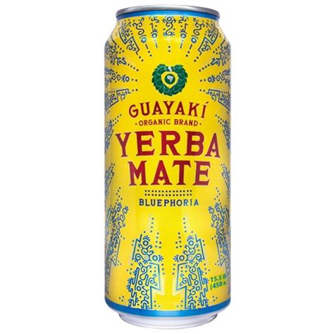 Guayaki Organic Bluephoria Yerba Mate Energy Drink, 15.5 Oz Cans - Pack ...