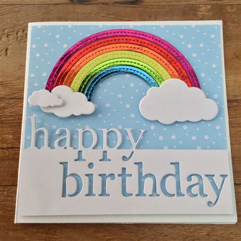 rainbow birthday card ideas